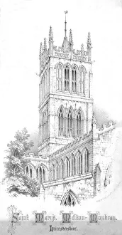 Saint Marys, Melton-Mowbray. Leicestershire, c1850s. Artist: Day & Son Saint Marys, Melton-Mowbray. Leicestershire, c1850s. Artist: Day & Son