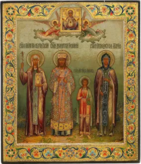Saint Nino, Saint Dimitry of Rostov, Holy Martyr Lyubov, and Saint Mary of Egypt, 1904 Saint Nino, Saint Dimitry of Rostov, Holy Martyr Lyubov, and Saint Mary of Egypt, 1904