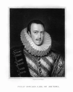 Saint Philip Howard, 20th Earl of Arundel, English nobleman, (1826).Artist: T Wright Saint Philip Howard, 20th Earl of Arundel, English nobleman, (1826).Artist: T Wright