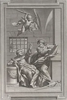 Saints Peter and Paul in prison, 1660-1721. Creator: Etienne Picart Saints Peter and Paul in prison, 1660-1721. Creator: Etienne Picart