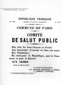 De Salut Public, from French Political posters of the Paris Commune, May 1871 De Salut Public, from French Political posters of the Paris Commune, May 1871