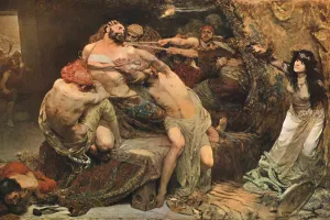 Victorian Era Christianity Prints: Samson, c1887, (c1902). Creator: Unknown
