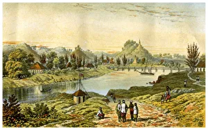 Sandoway, Arakan, Myanmar, 19th century.Artist: C Kegan Paul Sandoway, Arakan, Myanmar, 19th century.Artist: C Kegan Paul