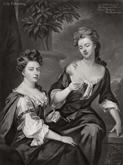 Images Dated 20th January 2009: Sarah, Duchess of Marlborough, and Lady Fitzharding, c1702 (1906)