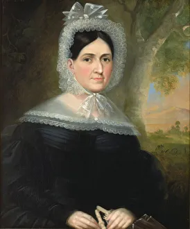 Sarah Sommer Sims, 1838. Creator: Robert Street Sarah Sommer Sims, 1838. Creator: Robert Street