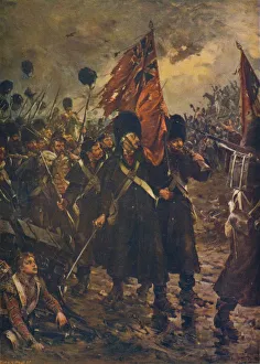 Battle Of Inkerman Gallery: Saving the Colours: the Guards at the Battle of Inkerman, 1854 (1909). Artist: Robert Gibb