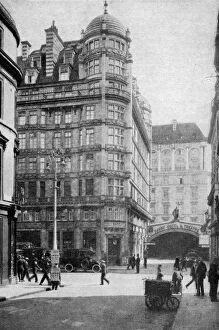 Print Collector12 Gallery: Savoy Hotel and Theatre across the Strand from Norfolk Street, London, c1930s