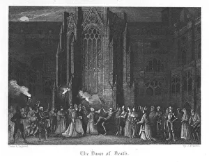 Scene from Old St Pauls by William Harrison Ainsworth, 1855. Artist: John Franklin Scene from Old St Pauls by William Harrison Ainsworth, 1855. Artist: John Franklin
