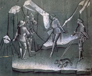 Scene from a story of chivalry, c1400 Scene from a story of chivalry, c1400
