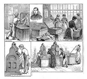 Scenes in a Laundry Print, 1884