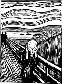 Expressionist Collection: The Scream, 1895. Artist: Edvard Munch