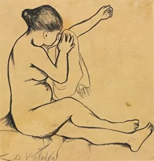 Seated Female Nude, first third 1900s. Creator: Suzanne Valadon (French, 1865-1938)