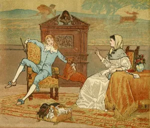 You must seek a Wife with a Fortune! , c1880, (1888). Creator: Randolph Caldecott You must seek a Wife with a Fortune! , c1880, (1888). Creator: Randolph Caldecott