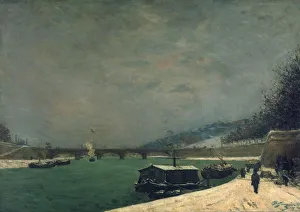 The Seine Near the Pont de Jena, 1875. Artist: Paul Gauguin The Seine Near the Pont de Jena, 1875. Artist: Paul Gauguin