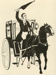 Seizing the Reins in One Hand, and Stirring Up the Horse with his Umbrella, 1928 Seizing the Reins in One Hand, and Stirring Up the Horse with his Umbrella, 1928