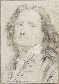 Black And White Chalk On Paper Gallery: Self-portrait, 1735. Artist: Piazzetta, Gian Battista (1683-1754)