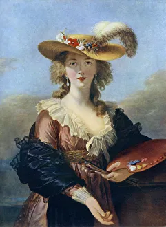 Self Portrait in a Straw Hat, c1782, (1912).Artist: Elisabeth Louise Vigee-LeBrun Self Portrait in a Straw Hat, c1782, (1912).Artist: Elisabeth Louise Vigee-LeBrun