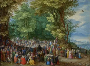 Jesus Christ Biblical Scene Prints: The Sermon on the Mount, 1598. Creator: Jan Brueghel the Elder