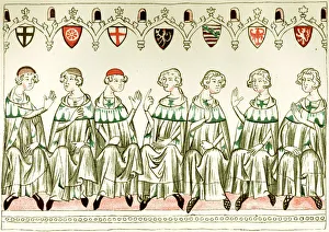 Seven Prince Electors voting for Henry VII, Holy Roman Emperor Seven Prince Electors voting for Henry VII, Holy Roman Emperor