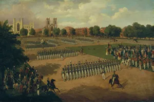 Seventh Regiment on Review, Washington Square, New York, 1851. Creator: Otto Boetticher Seventh Regiment on Review, Washington Square, New York, 1851. Creator: Otto Boetticher