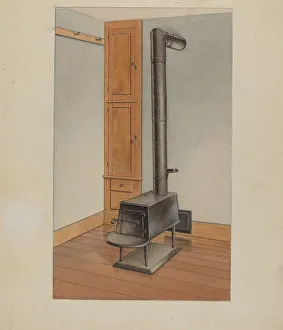 Shaker Stove, c. 1938. Creator: John W Kelleher Shaker Stove, c. 1938. Creator: John W Kelleher