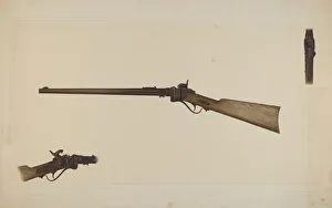 Sharps Rifle, c. 1938. Creator: Clyde L. Cheney Sharps Rifle, c. 1938. Creator: Clyde L. Cheney