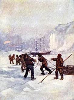 The ships were called the Terror and the Erebus, 1847, (1905).Artist: A S Forrest The ships were called the Terror and the Erebus, 1847, (1905).Artist: A S Forrest