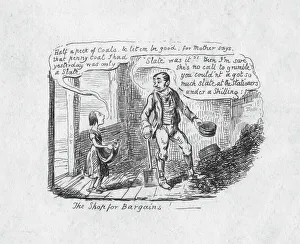The Shop for Bargains, 1829. Artist: George Cruikshank The Shop for Bargains, 1829. Artist: George Cruikshank
