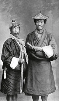 Images Dated 27th June 2008: Two Sikkimese men, c1910