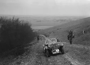 Singer 2-seater sports competing in a trial, Crowell Hill, Chinnor, Oxfordshire, 1930s Singer 2-seater sports competing in a trial, Crowell Hill, Chinnor, Oxfordshire, 1930s