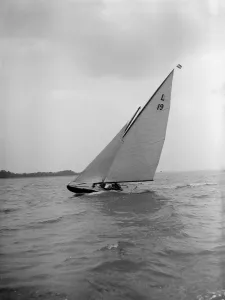 Sioma sailing close-hauled, 1912. Creator: Kirk & Sons of Cowes Sioma sailing close-hauled, 1912. Creator: Kirk & Sons of Cowes