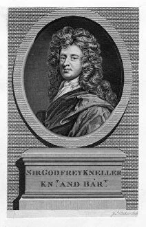Images Dated 21st August 2007: Sir Godfrey Kneller (1646-1723), portrait painter, 19th century