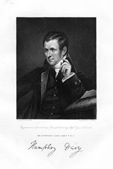 Images Dated 24th March 2006: Sir Humphry Davy, 1st Baronet, Cornish chemist and physicist, 19th century.Artist: J Jenkins