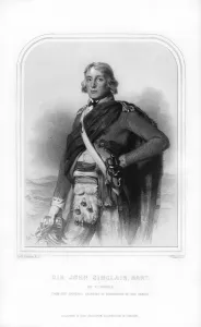 Sir John Sinclair of Ulbster, Scottish politician, lawyer and agricultural reformer, (1870).Artist: William Holl Sir John Sinclair of Ulbster, Scottish politician, lawyer and agricultural reformer, (1870).Artist: William Holl
