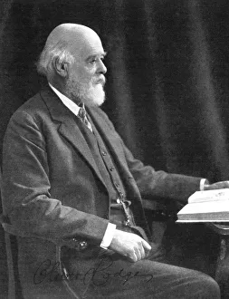 Sir Oliver Joseph Lodge (1851-1940), English physicist and writer, early 20th century Sir Oliver Joseph Lodge (1851-1940), English physicist and writer, early 20th century