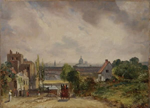 Stagecoach Collection: Sir Richard Steeles Cottage, Hampstead, 1831 to 1832. Creator: John Constable