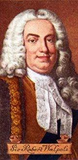 Sir Robert Walpole, taken from a series of cigarette cards, 1935 Sir Robert Walpole, taken from a series of cigarette cards, 1935