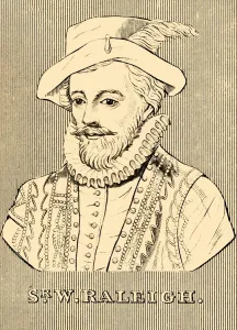'Sir W. Raleigh', (c1552-1618), 1830. Creator: Unknown 'Sir W. Raleigh', (c1552-1618), 1830. Creator: Unknown