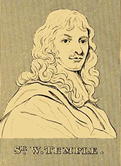 Sir W. Temple, (1628-1699), 1830. Creator: Unknown Sir W. Temple, (1628-1699), 1830. Creator: Unknown