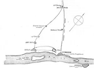 Sketch-Map of the Movements from January 17-21, 1885, c1885 Sketch-Map of the Movements from January 17-21, 1885, c1885
