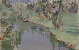 At the Slavyanka river, 1909. Artist: Kulbin, Nikolai Ivanovich (1868-1917) At the Slavyanka river, 1909. Artist: Kulbin, Nikolai Ivanovich (1868-1917)