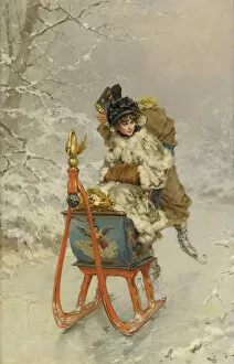 Sleigh Ride Gallery: The Sleigh Ride. Artist: Kaemmerer, Frederik Hendrik (1839-1902)