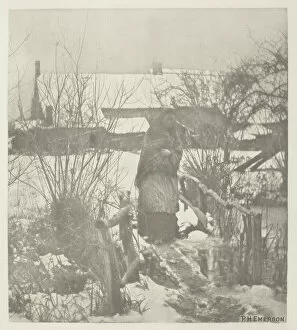 A Slippery Path - Winter Scene (Norfolk), c. 1883 / 87, printed 1888