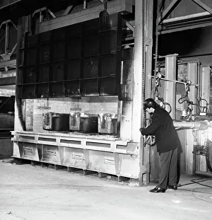The small ingot furnace, Park Gate Iron & Steel Co, Rotherham, South Yorkshire, 1964 The small ingot furnace, Park Gate Iron & Steel Co, Rotherham, South Yorkshire, 1964