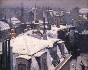 Snow on Roofs, 1878. Artist: Gustave Caillebotte Snow on Roofs, 1878. Artist: Gustave Caillebotte