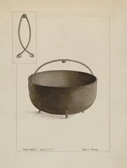Soap Kettle, c. 1937. Creator: Clyde L. Cheney Soap Kettle, c. 1937. Creator: Clyde L. Cheney