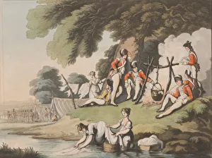 Soldiers Cooking, April 1, 1798. Creator: Heinrich Schutz Soldiers Cooking, April 1, 1798. Creator: Heinrich Schutz