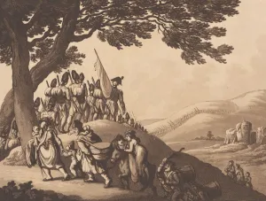 Soldiers Marching, April 1, 1798. Creator: Heinrich Schutz Soldiers Marching, April 1, 1798. Creator: Heinrich Schutz