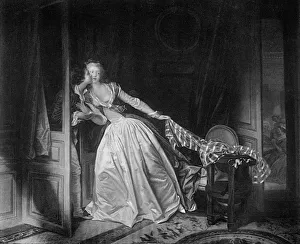 The Solen Kiss, late 18th century (1905).Artist: Jean-Honore Fragonard The Solen Kiss, late 18th century (1905).Artist: Jean-Honore Fragonard