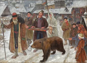 Russian Winter Gallery: The Song of the skomorokhs, 1910. Artist: Subbotin (Permyak), Pyotr Ivanovich (1886-1923)